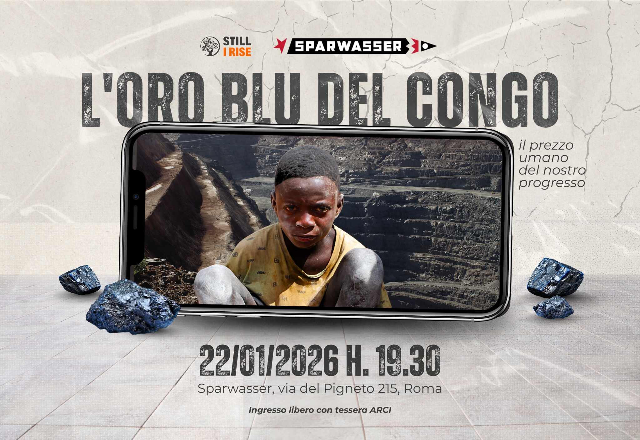 evento l'oro blu del congo